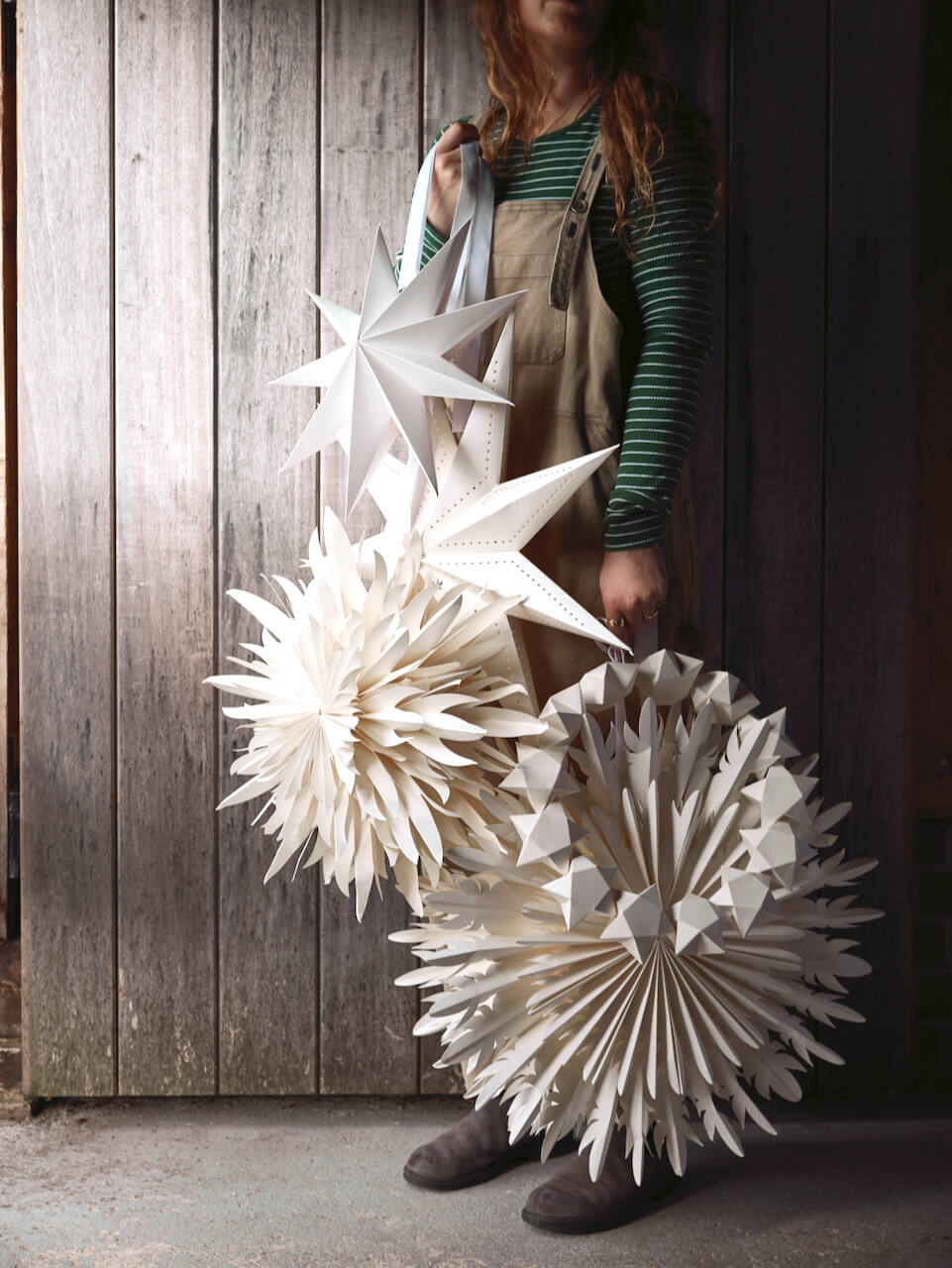 Antique White Paper Snowflake Decoration