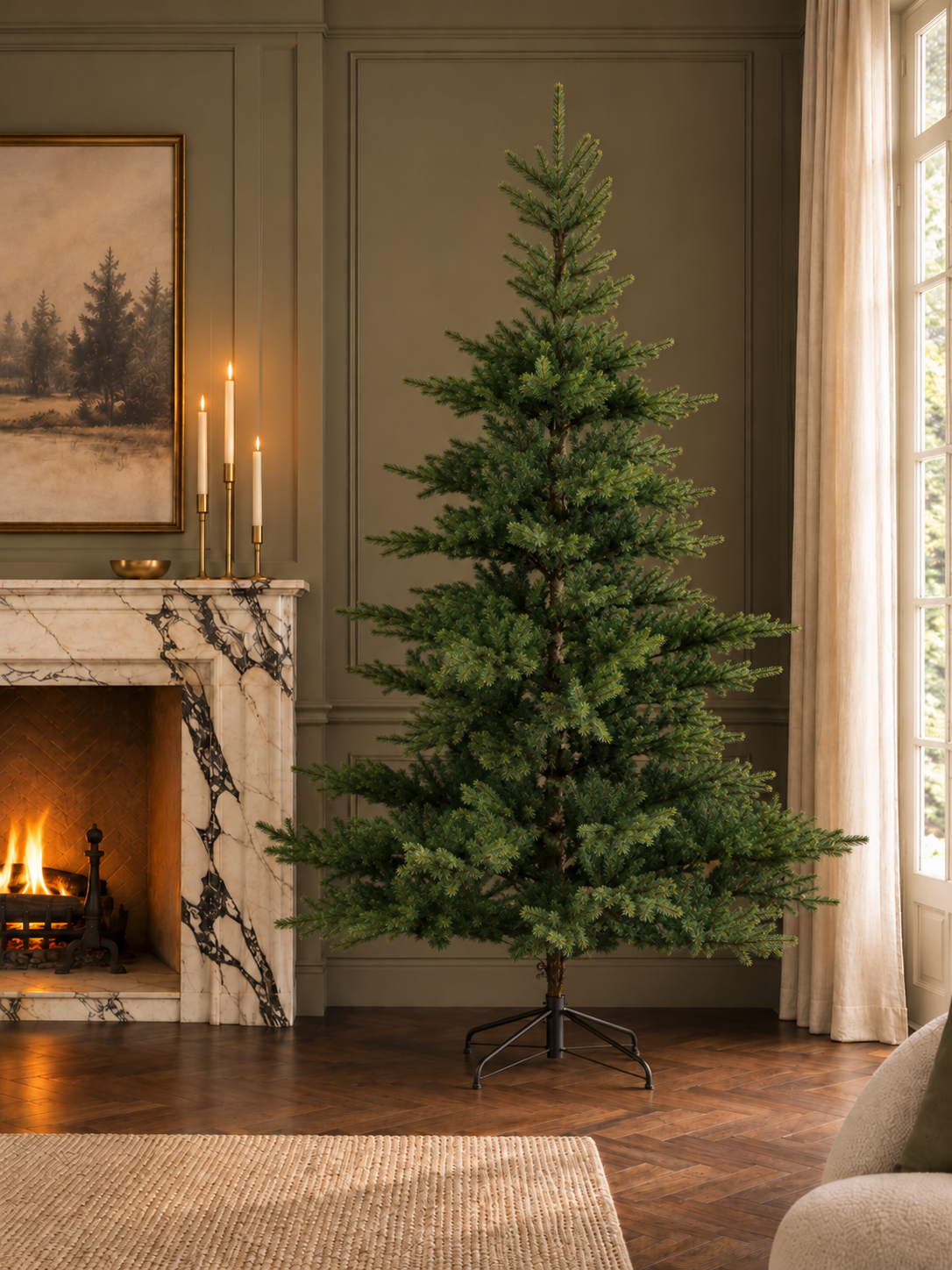 8ft Grand Fir Artificial Christmas Tree