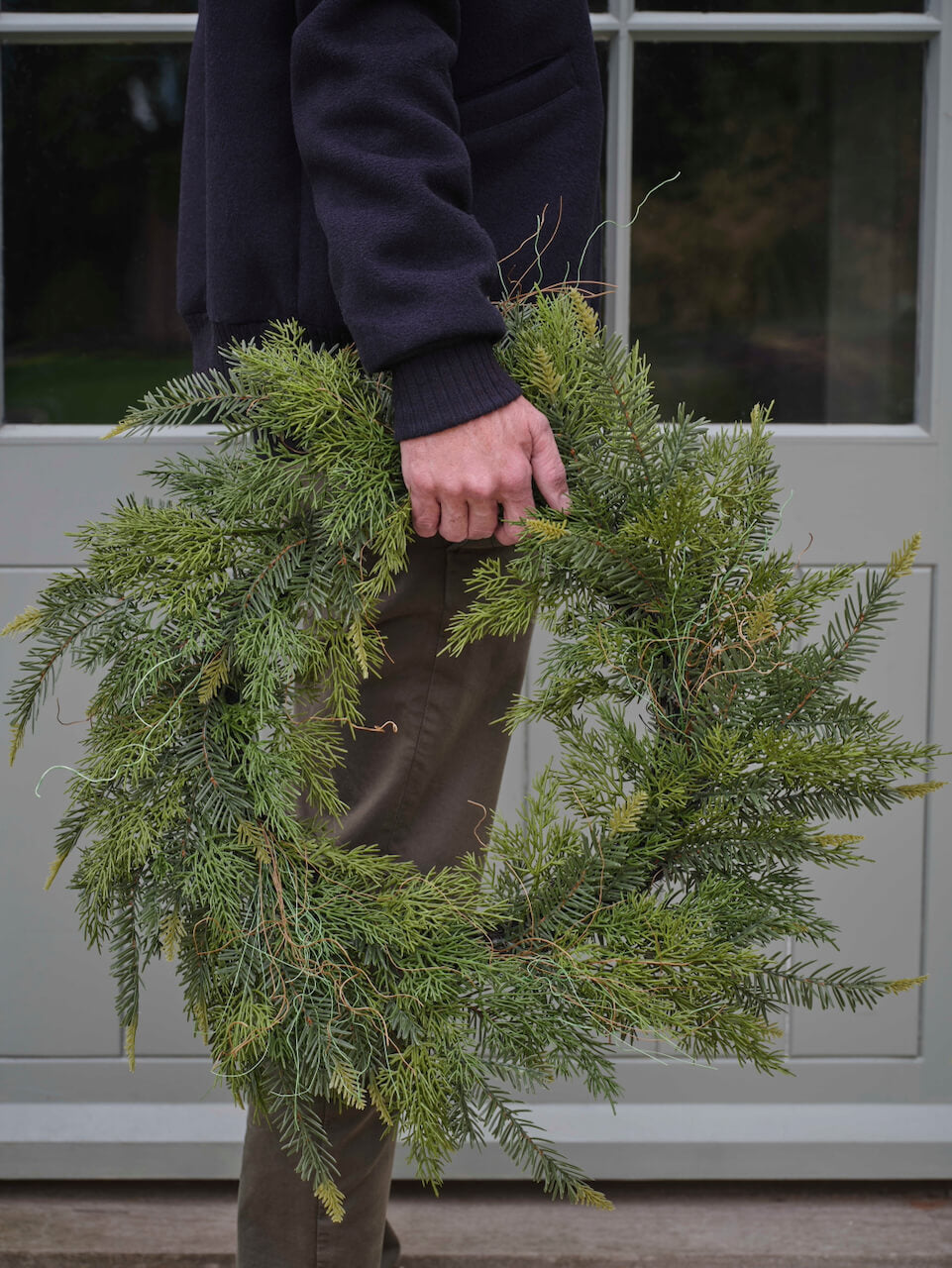 60cm Mixed Fir Wreath