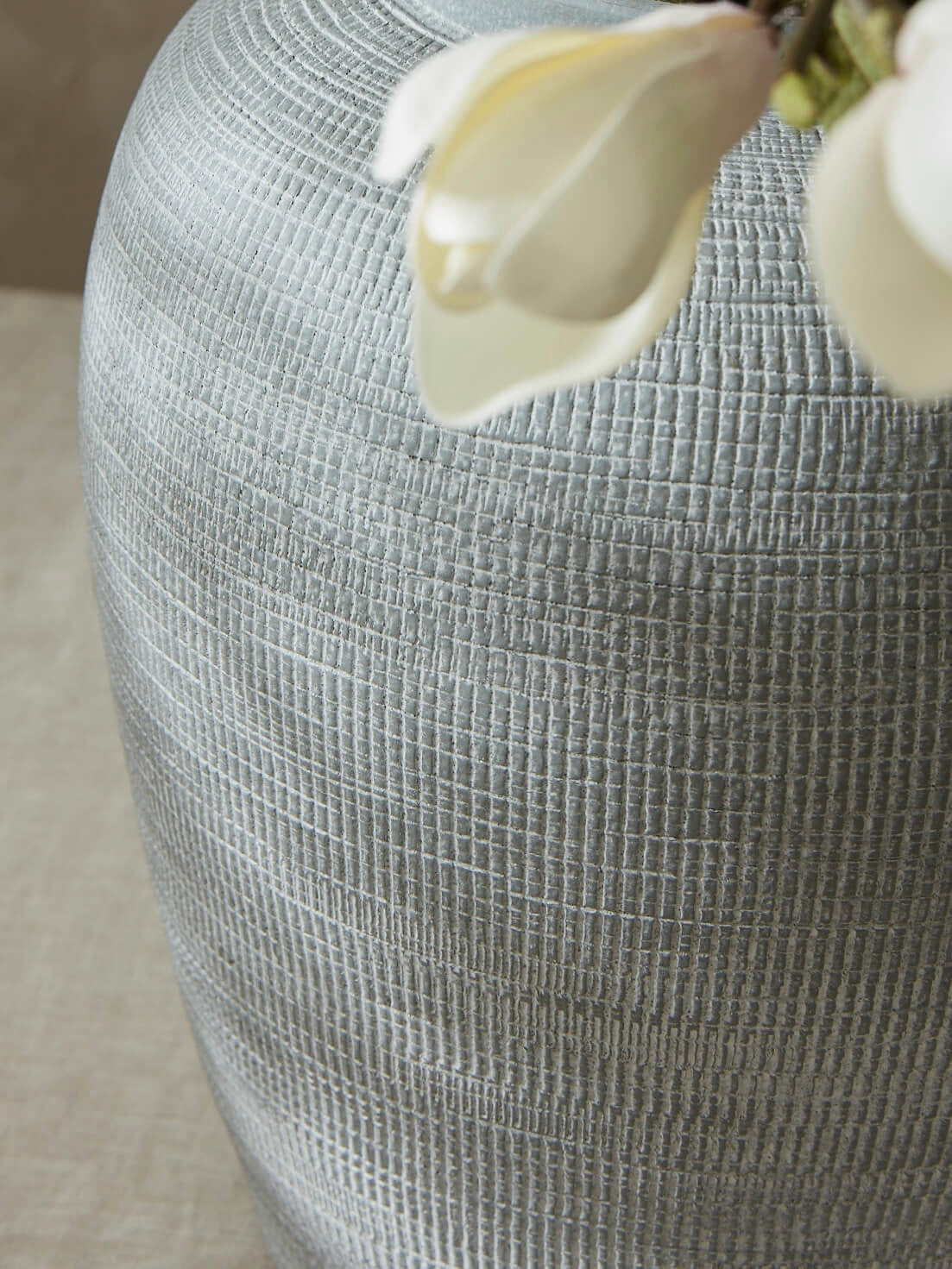 Sines Textured Grey Vase