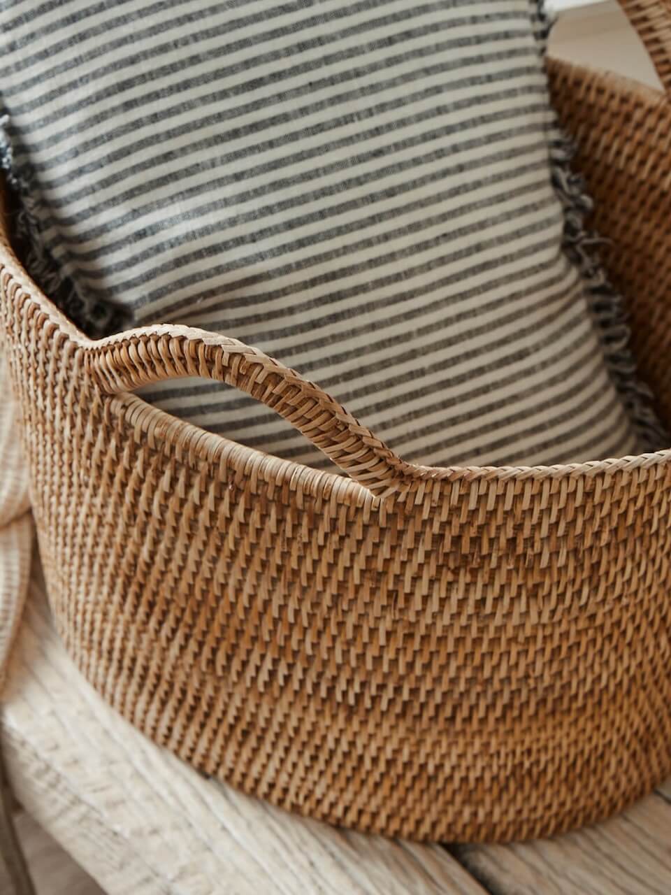 Nairn Rattan Bucket Basket - Natural