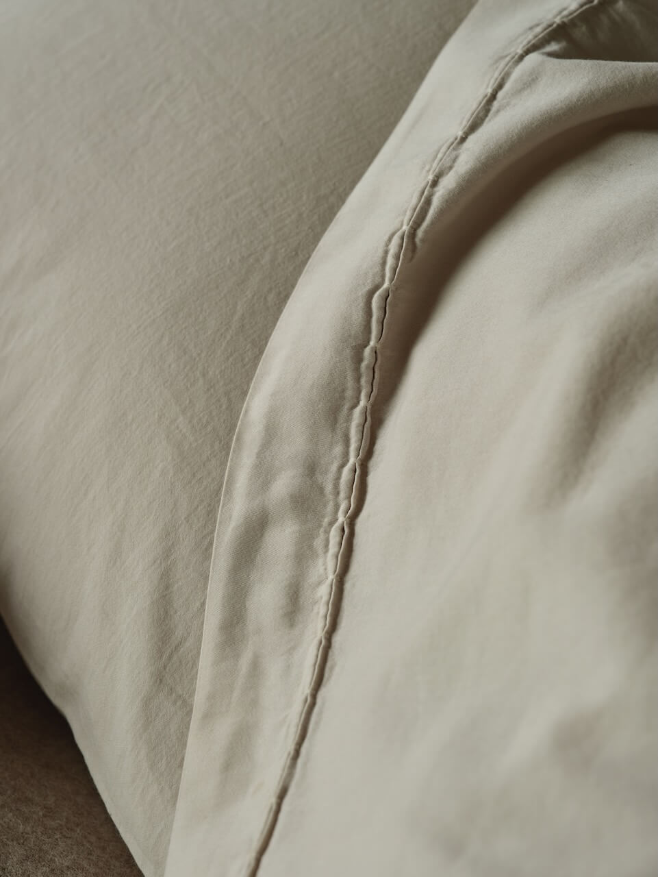 Porto Putty Cotton Pillowcases - Set of 2