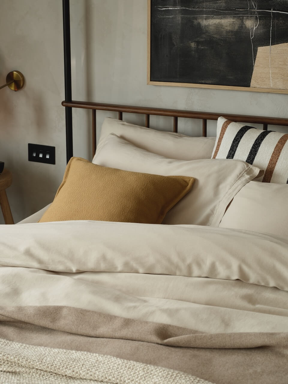 Porto Putty Cotton Duvet Cover