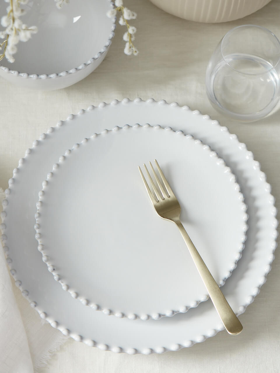 Pearl Stoneware Salad Plate - Set of 6