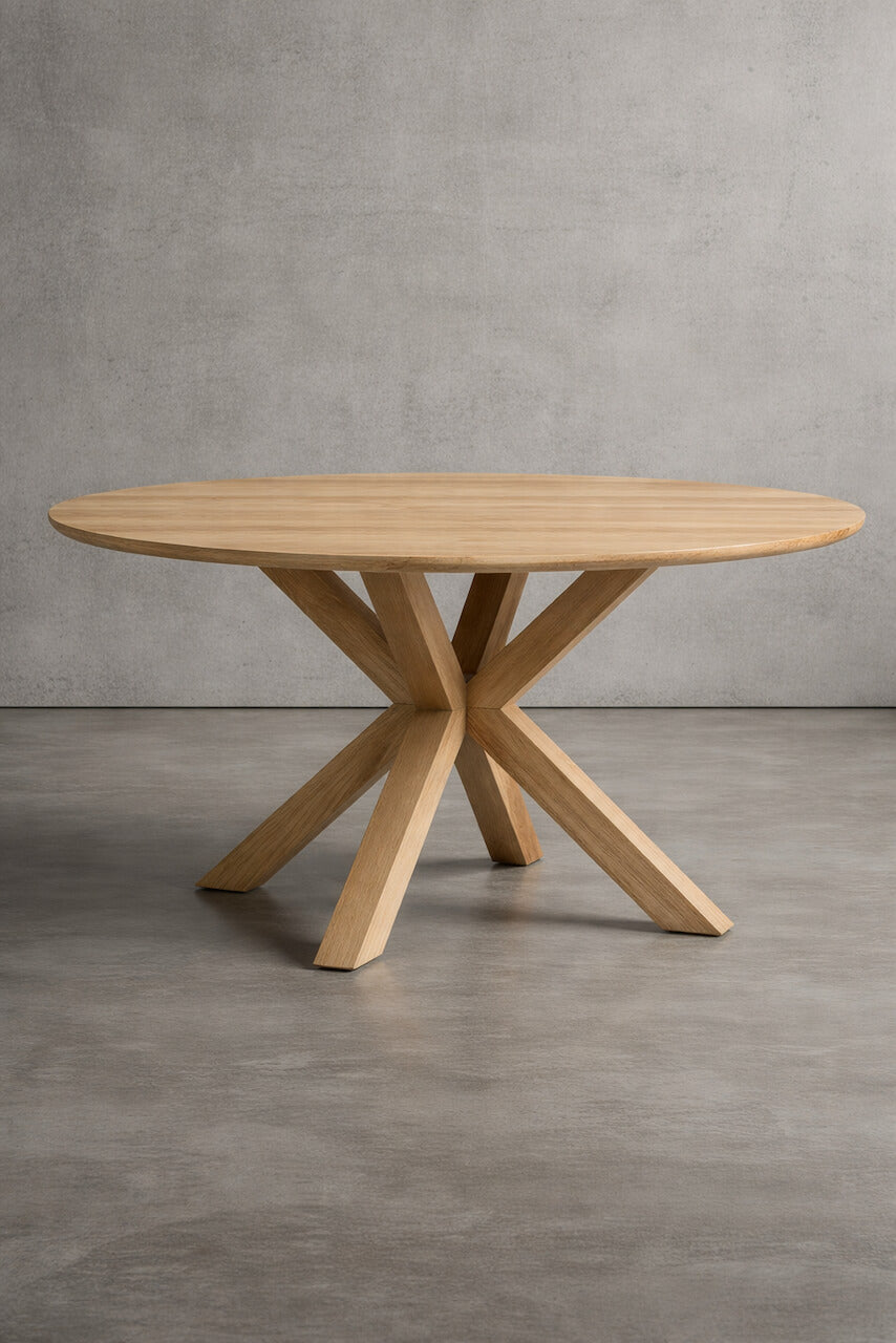 Richmond Round Solid Elm Dining Table – Made to Order