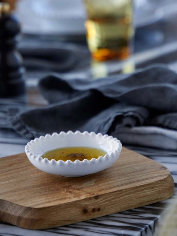 Pearl Stoneware Dip Bowls - Set of 3