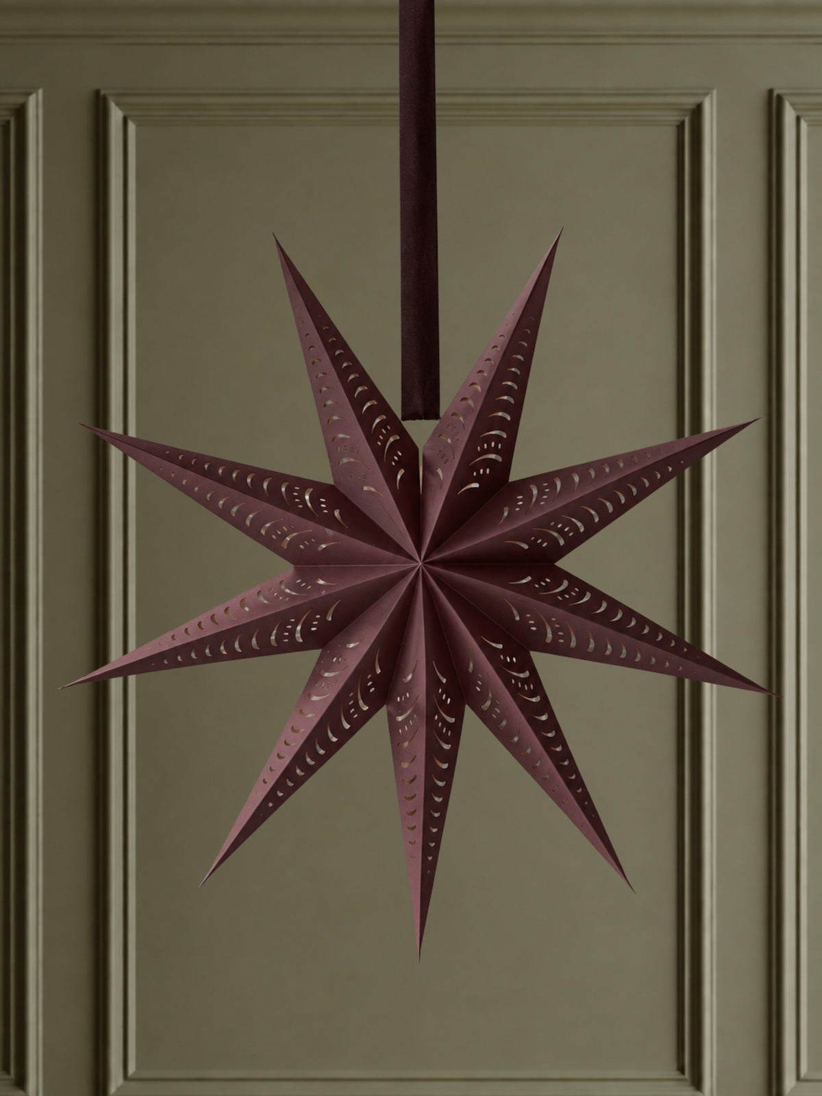 Burgundy Decorative Paper Star