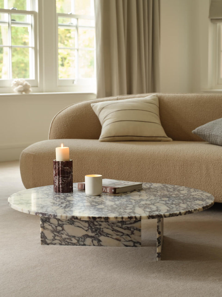 Melrose Calacatta Viola Marble Coffee Table
