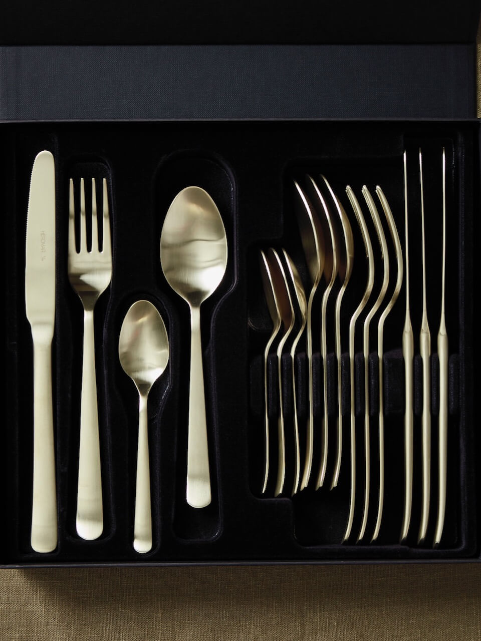 Sintra Matt Champagne 16 Piece Cutlery Set