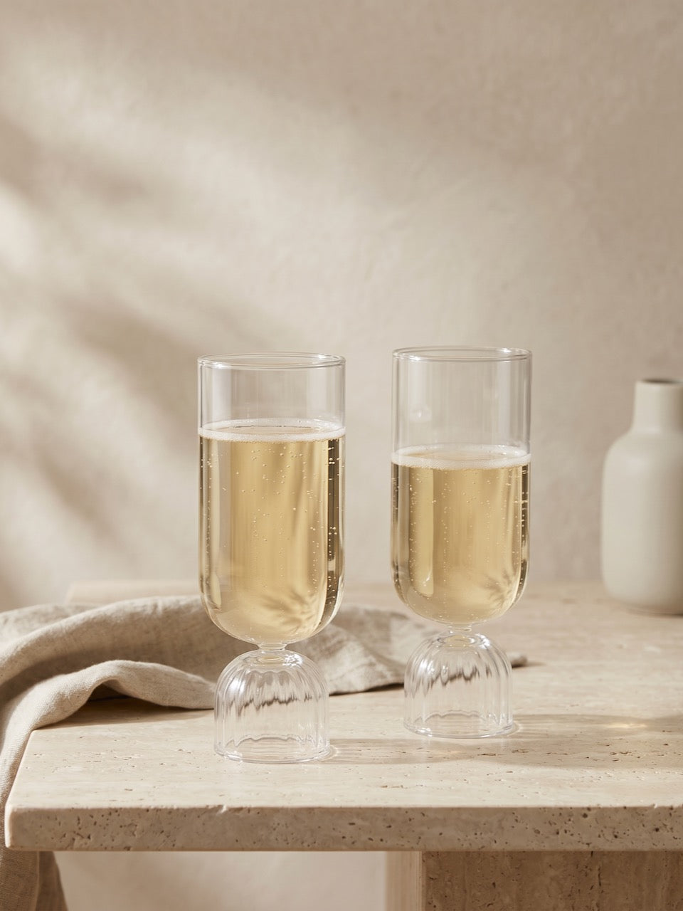 Cinco Champagne Flutes Set of 2