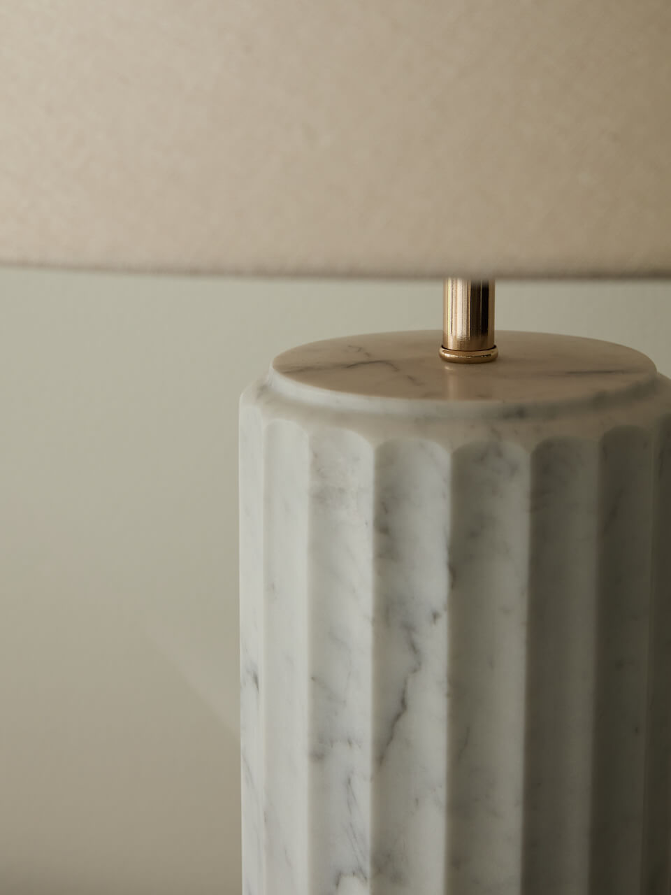 Lumo Carrara Marble Table Lamp & Shade