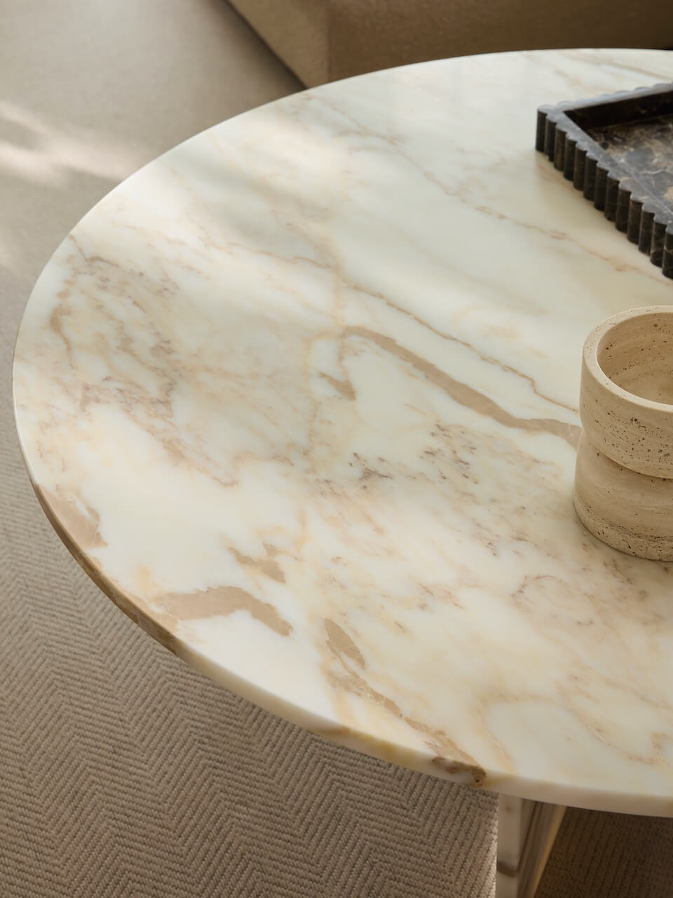 Melrose Calacatta Gold Marble Coffee Table