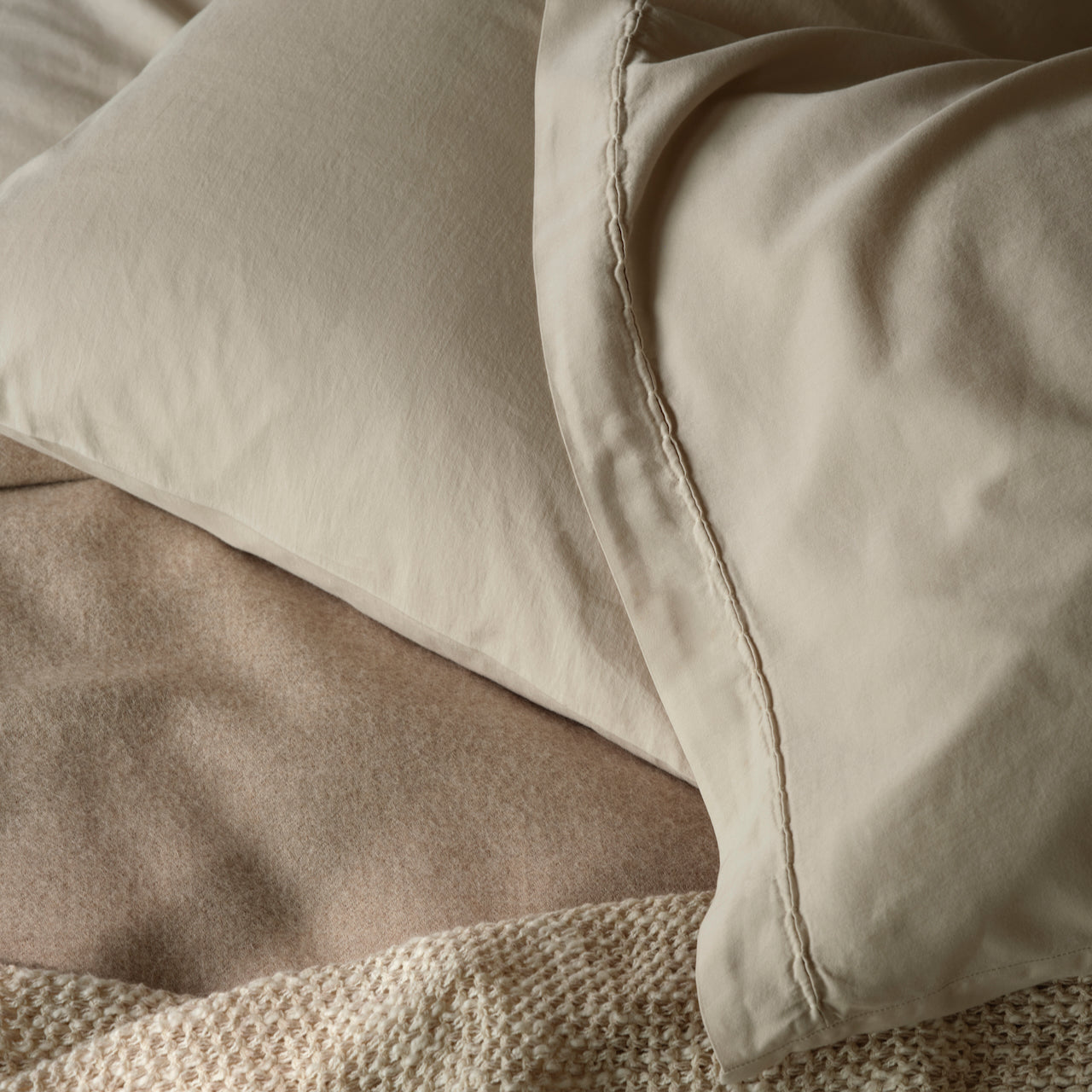 Porto Putty Cotton Duvet Cover