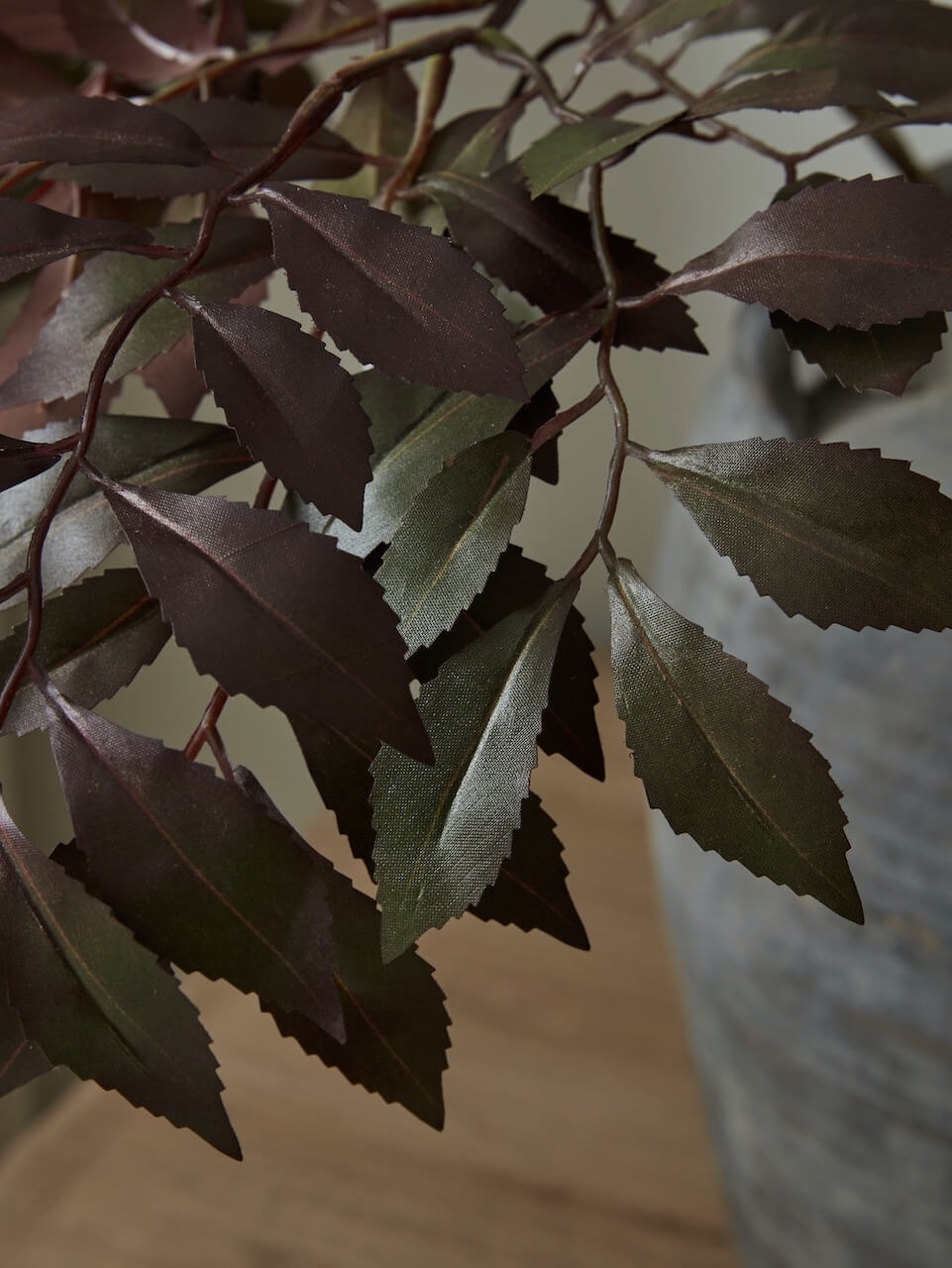 Faux Burgundy Parvifolia Spray