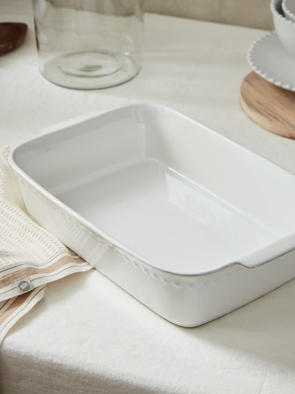 Pearl Stoneware Baking Dish