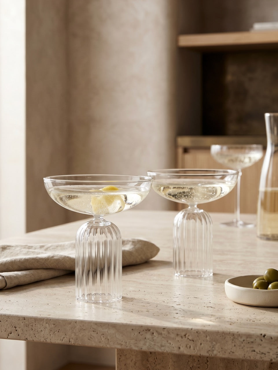 Set of 2 Cinco Cocktail Glasses