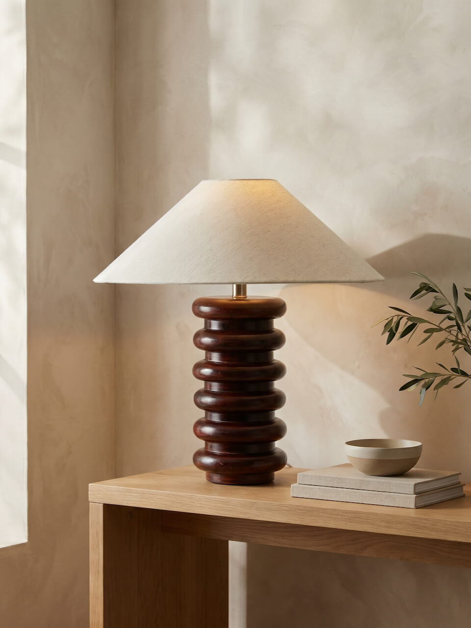 Uri Wooden Table Lamp